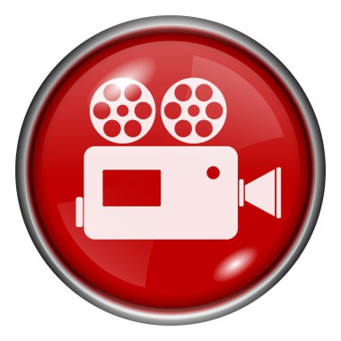 kırmızı yuvarlak parlak simge