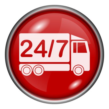 kırmızı yuvarlak parlak simge