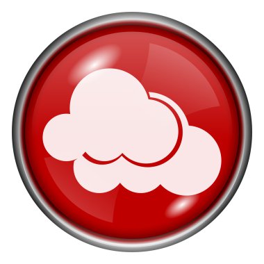 kırmızı yuvarlak parlak simge