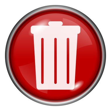 kırmızı yuvarlak parlak simge