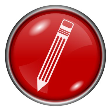 kırmızı yuvarlak parlak simge