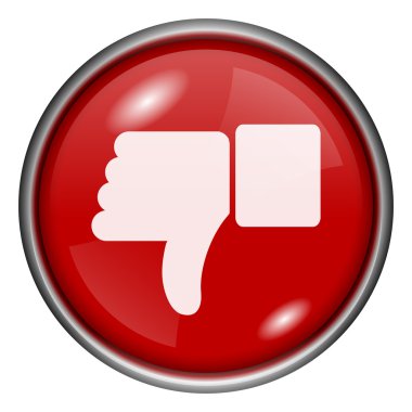 kırmızı yuvarlak parlak simge