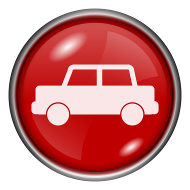 kırmızı yuvarlak parlak simge