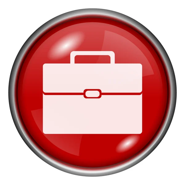 Červená kulatá lesklá ikona — Stock fotografie