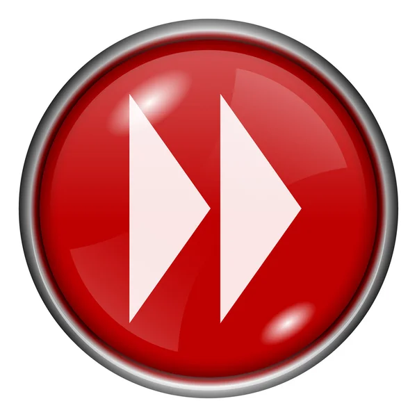 Red round glossy icon — Stock Photo, Image