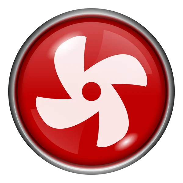 Красная круглая иконка — стоковое фото