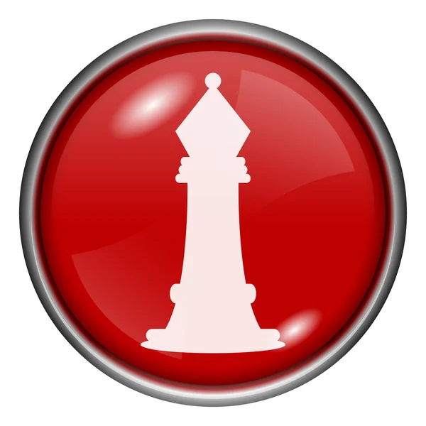 Red round glossy icon — Stock Photo, Image