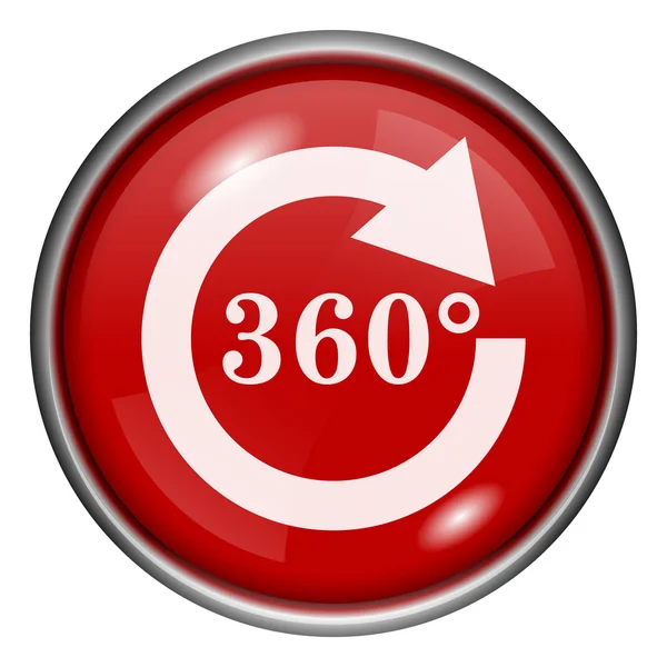 Red round glossy icon — Stock Photo, Image