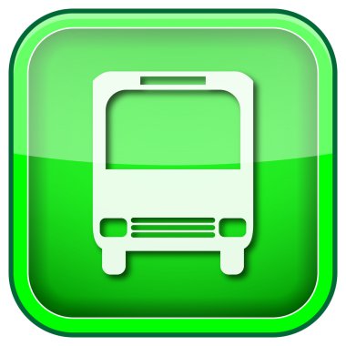 Yeşil kare parlak simge