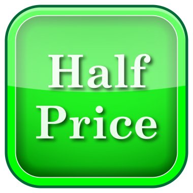 Yeşil kare parlak simge