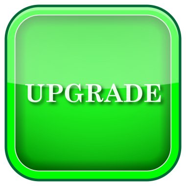 Yeşil kare parlak simge