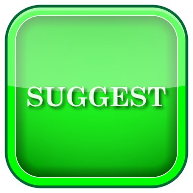 Yeşil kare parlak simge