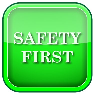 Yeşil kare parlak simge