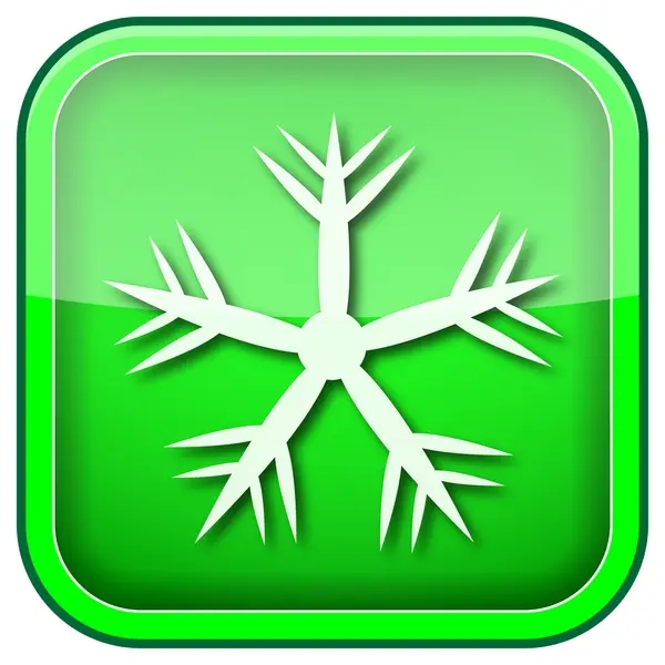 Gröna torget blanka ikonen — Stockfoto