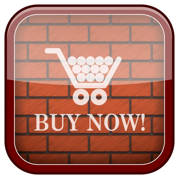 Bricks wall icon — Stock Photo, Image