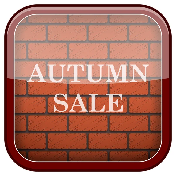 Bricks wall icon — Stock Photo, Image