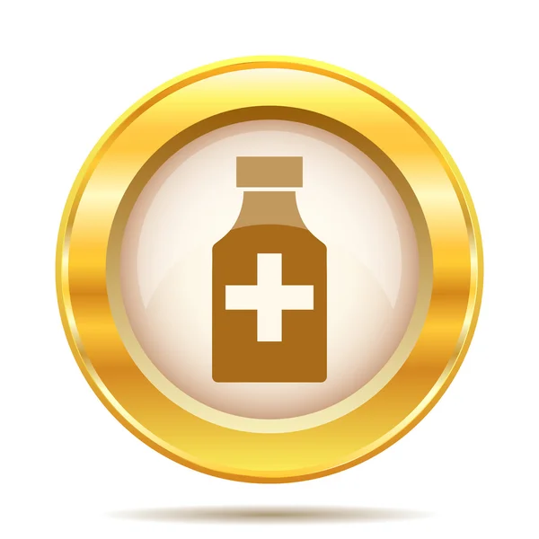 Gouden glanzende pictogram — Stockfoto