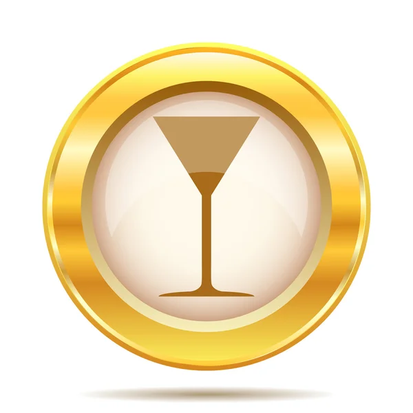 Golden shiny icon — Stock Photo, Image