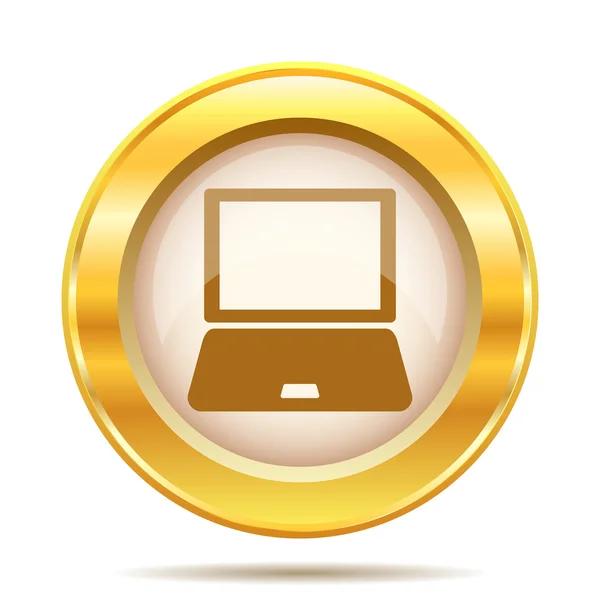 Golden shiny icon — Stock Photo, Image