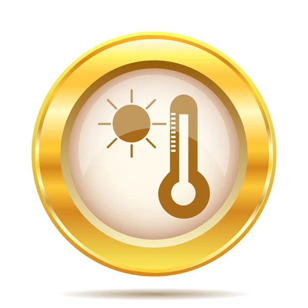 Golden shiny icon — Stock Photo, Image