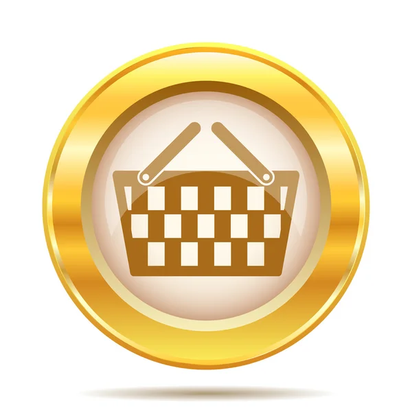 Złoty błyszczący ikona — Zdjęcie stockowe