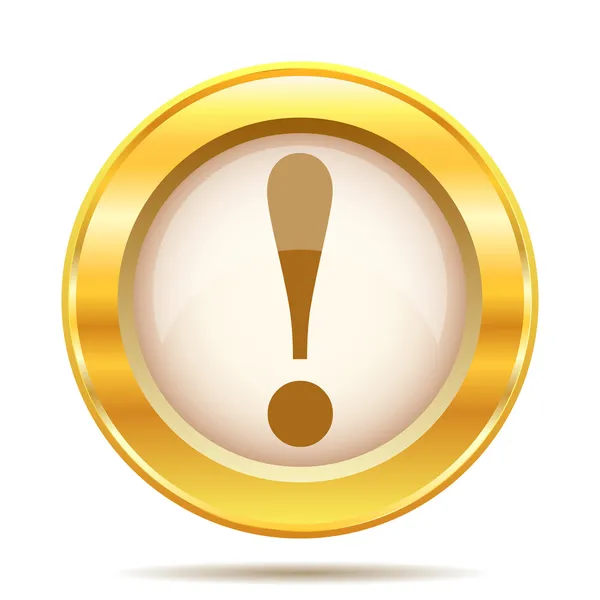 Golden shiny icon — Stock Photo, Image