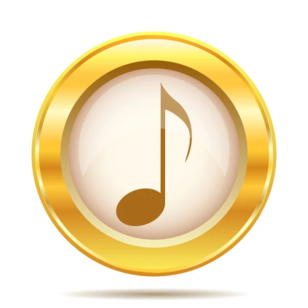 Golden shiny icon — Stock Photo, Image