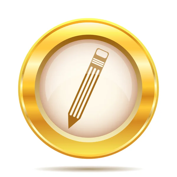 Golden shiny icon — Stock Photo, Image