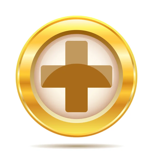 Gyllene blanka ikonen — Stockfoto