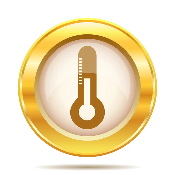 Golden shiny icon — Stock Photo, Image