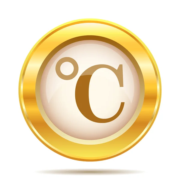 Golden shiny icon — Stock Photo, Image