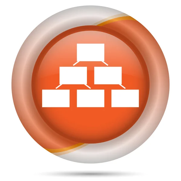 Orange plastic icon — Stock Photo, Image