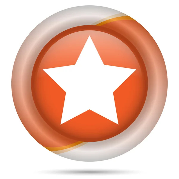 Orange plastic icon — Stock Photo, Image