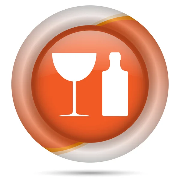 Orange plastic icon — Stock Photo, Image