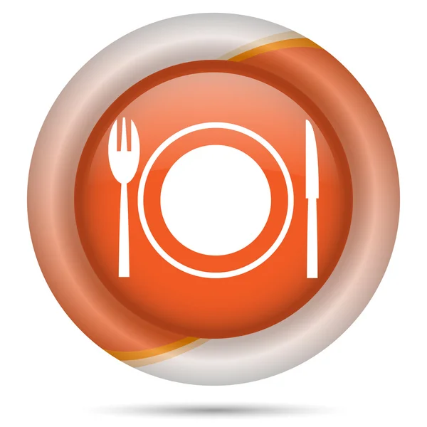 Oranje kunststof pictogram — Stockfoto