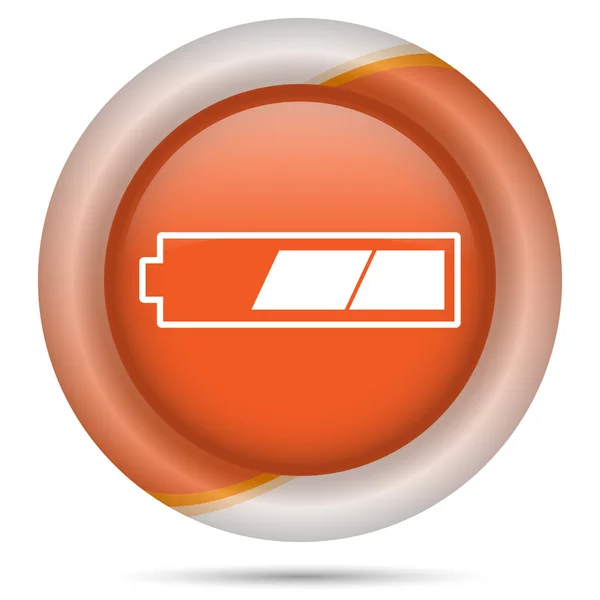 Orange plastic icon — Stock Photo, Image