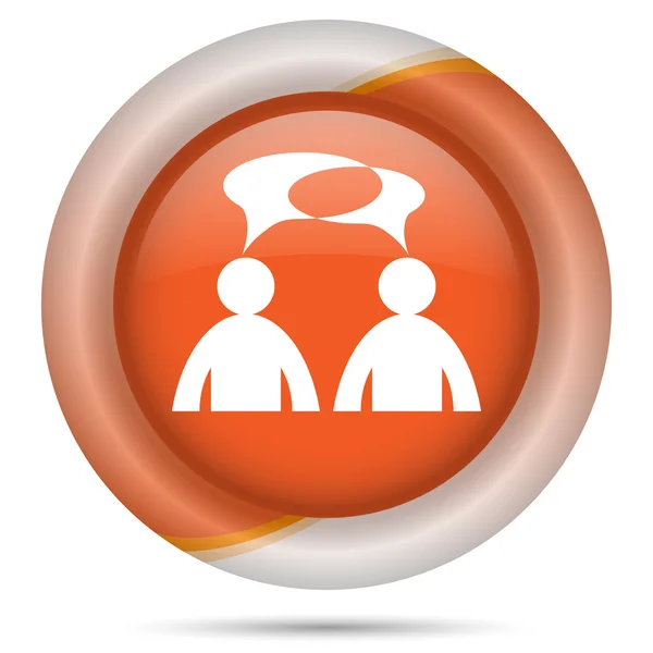 Orange plastic icon — Stock Photo, Image