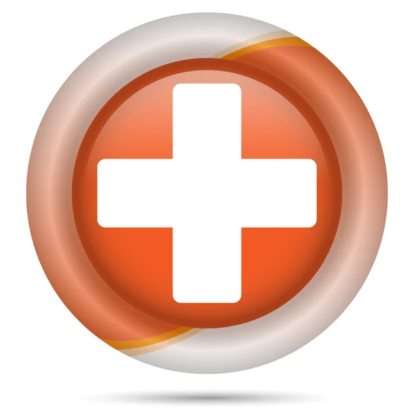 Orange plastic icon — Stock Photo, Image