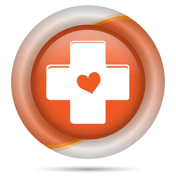 Orange plastic icon — Stock Photo, Image