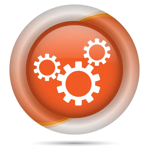 Orange plastic icon — Stock Photo, Image