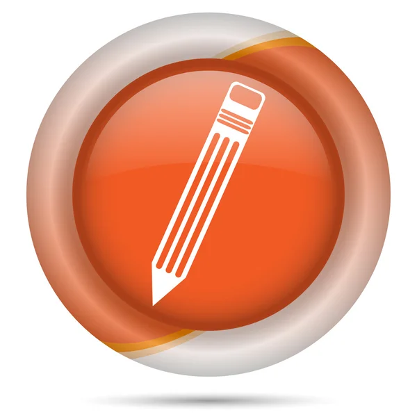 Orange plastic icon — Stock Photo, Image