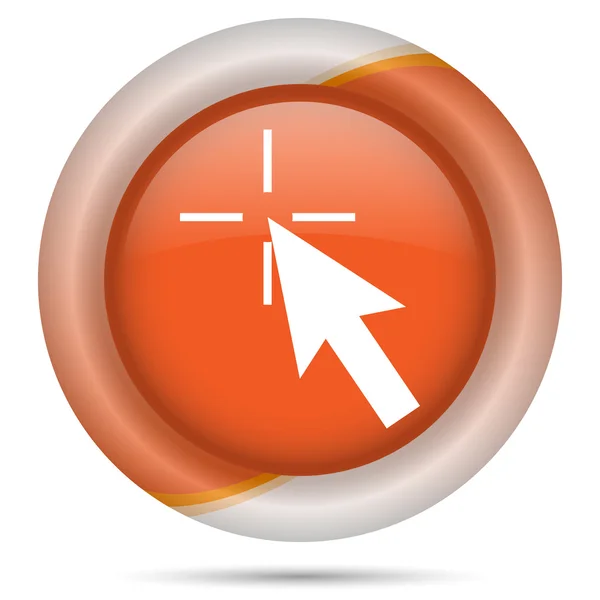 Orange plastic icon — Stock Photo, Image