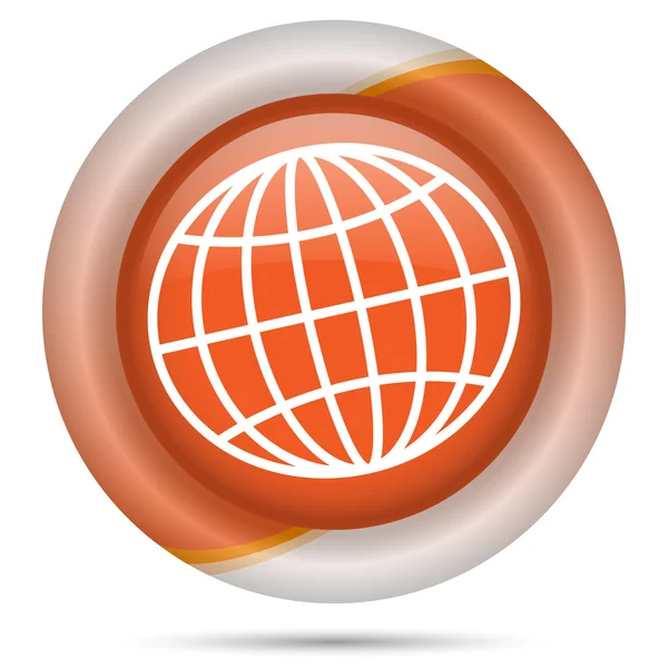 Oranžová plastová ikona — Stock fotografie
