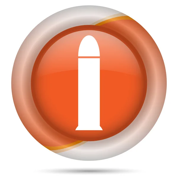 Oranžová plastová ikona — Stock fotografie