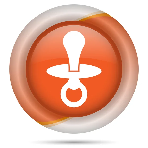 Orange plastic icon — Stock Photo, Image