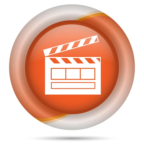 Orange plastic icon — Stock Photo, Image