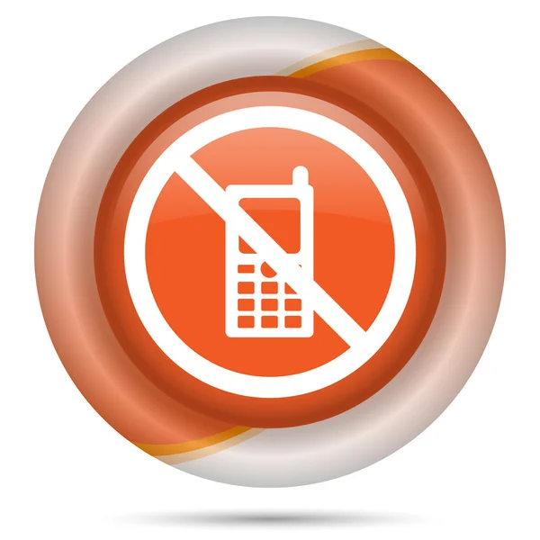 Orange plastic icon — Stock Photo, Image