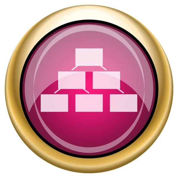 Icono brillante Magenta — Foto de Stock