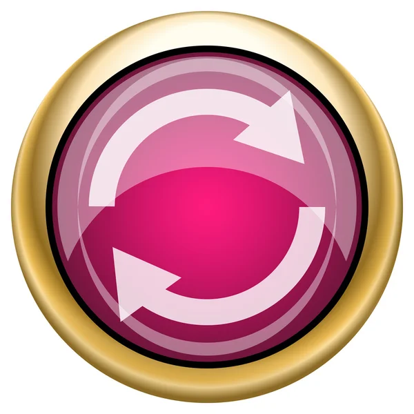 Magenta glossy icon — Stock Photo, Image