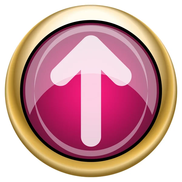 Magenta glanzende pictogram — Stockfoto